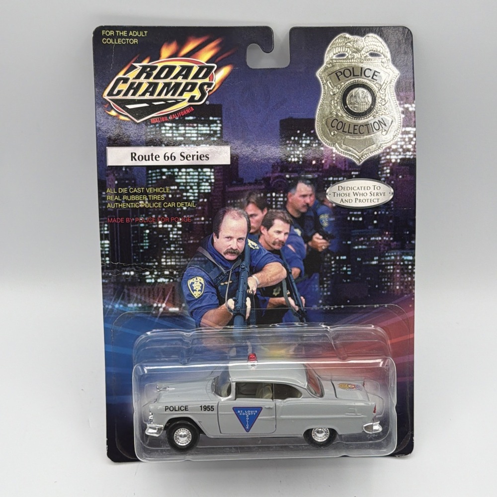 Road Champs Police Route 66 Series 1955 Chevy Bel Air St Louis Co 1:43 #Z415